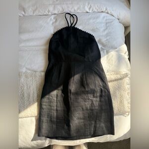 Sezane linen Black Dress